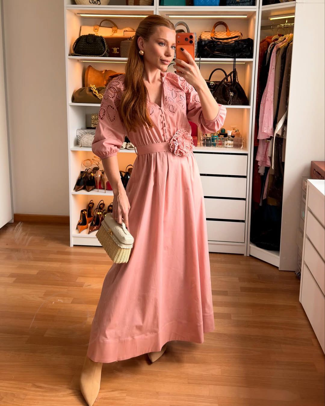 Vestido Tricoline Rosa Alice