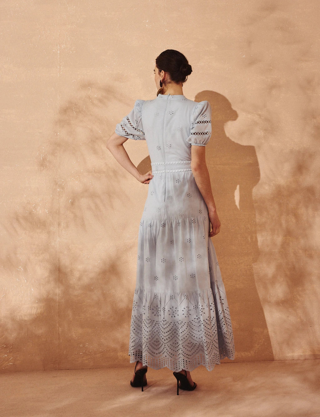 Vestido Bordado Limania Azul