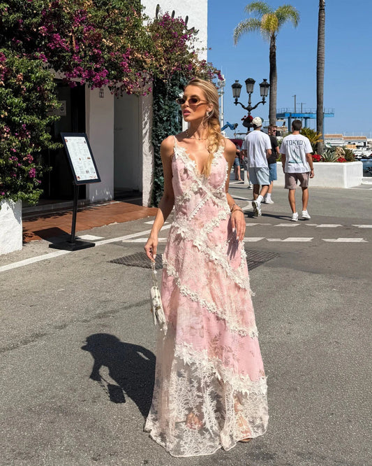 Vestido Flor Estampado Rose