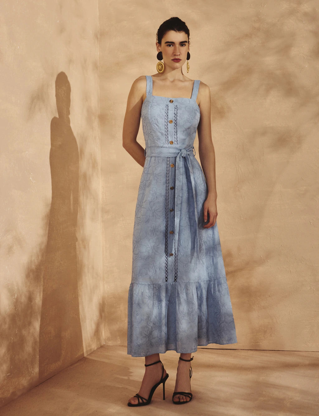 Vestido Viscose Celina Azul