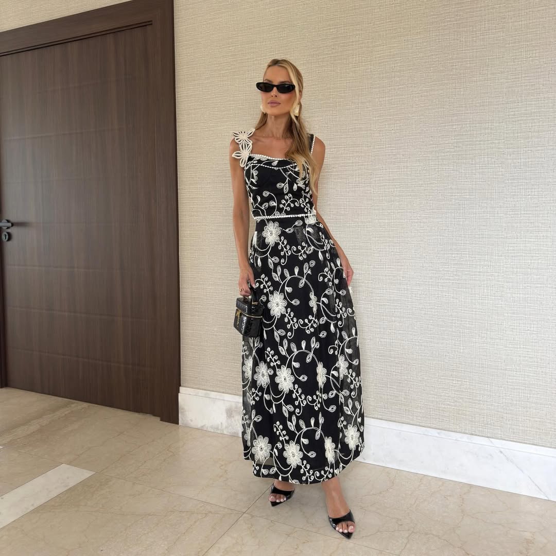 Conjunto em Lese Preto e Branco