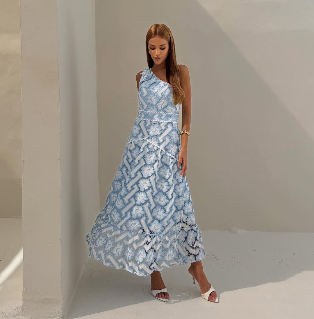 Vestido Mula Manca Laise Bordado