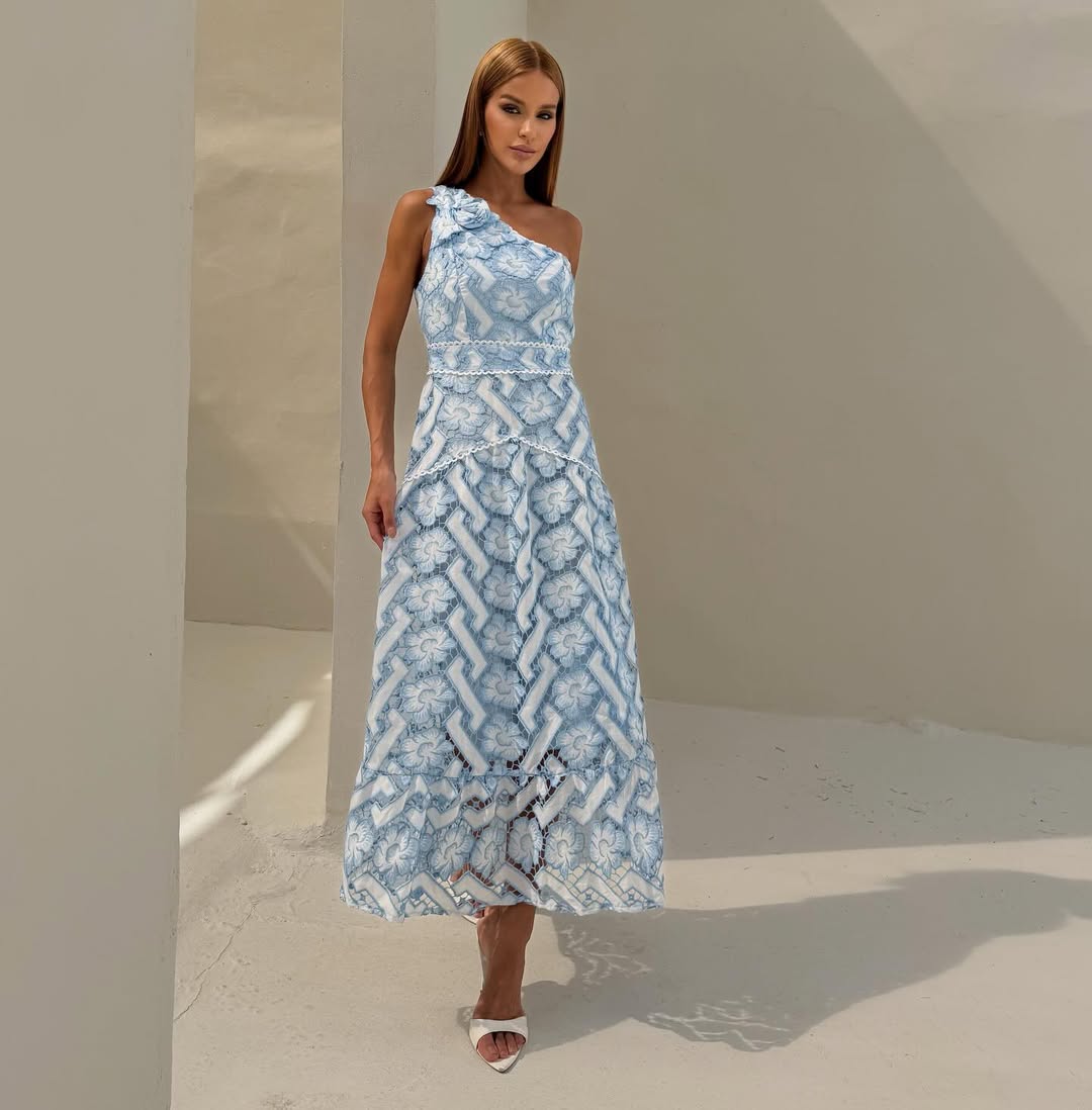 Vestido Mula Manca Laise Bordado