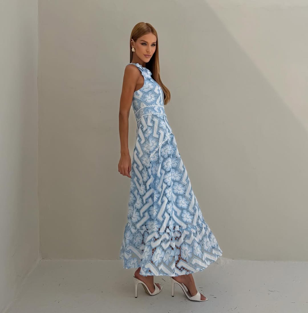 Vestido Mula Manca Laise Bordado