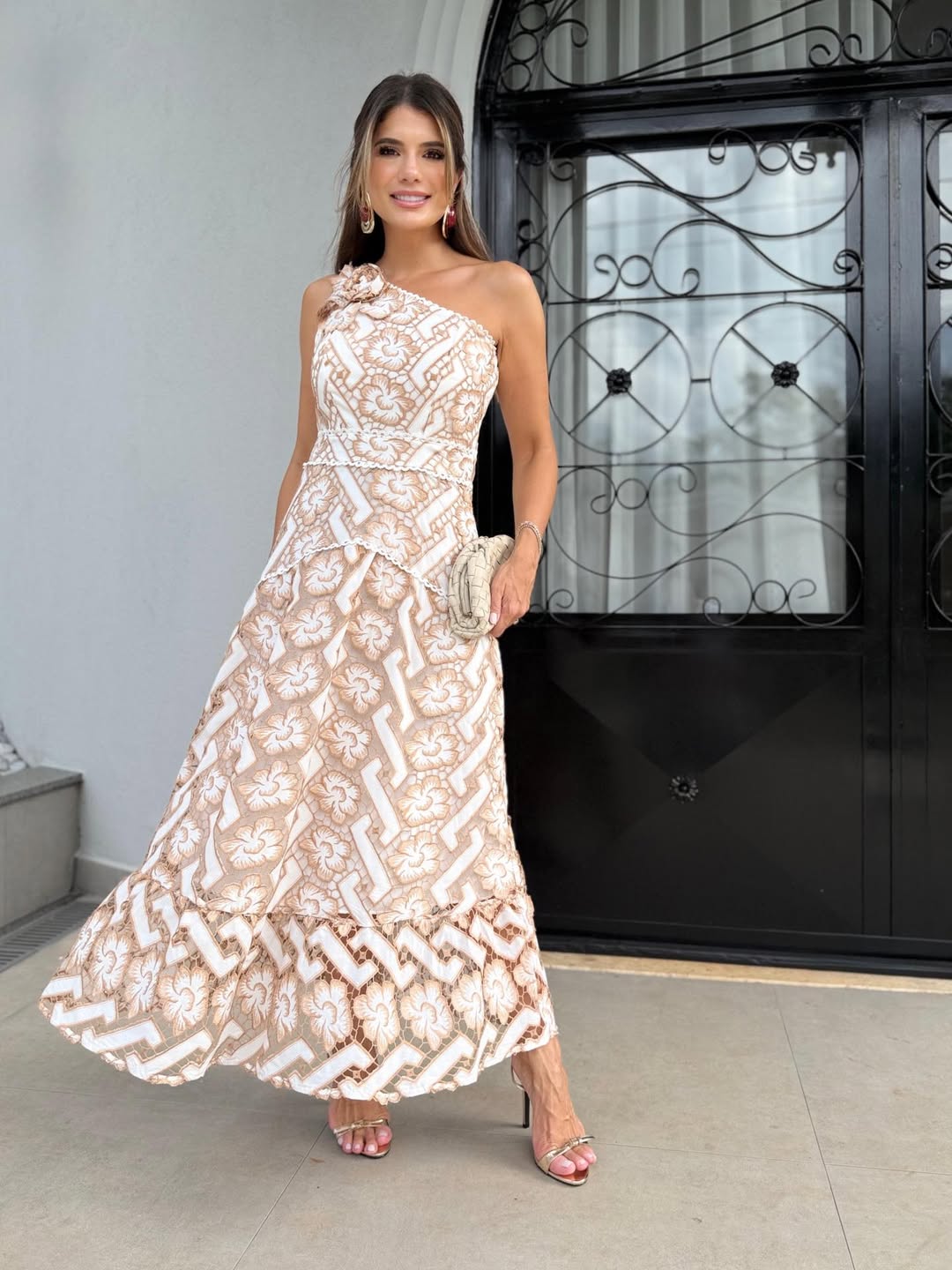 Vestido Mula Manca Laise Bordado