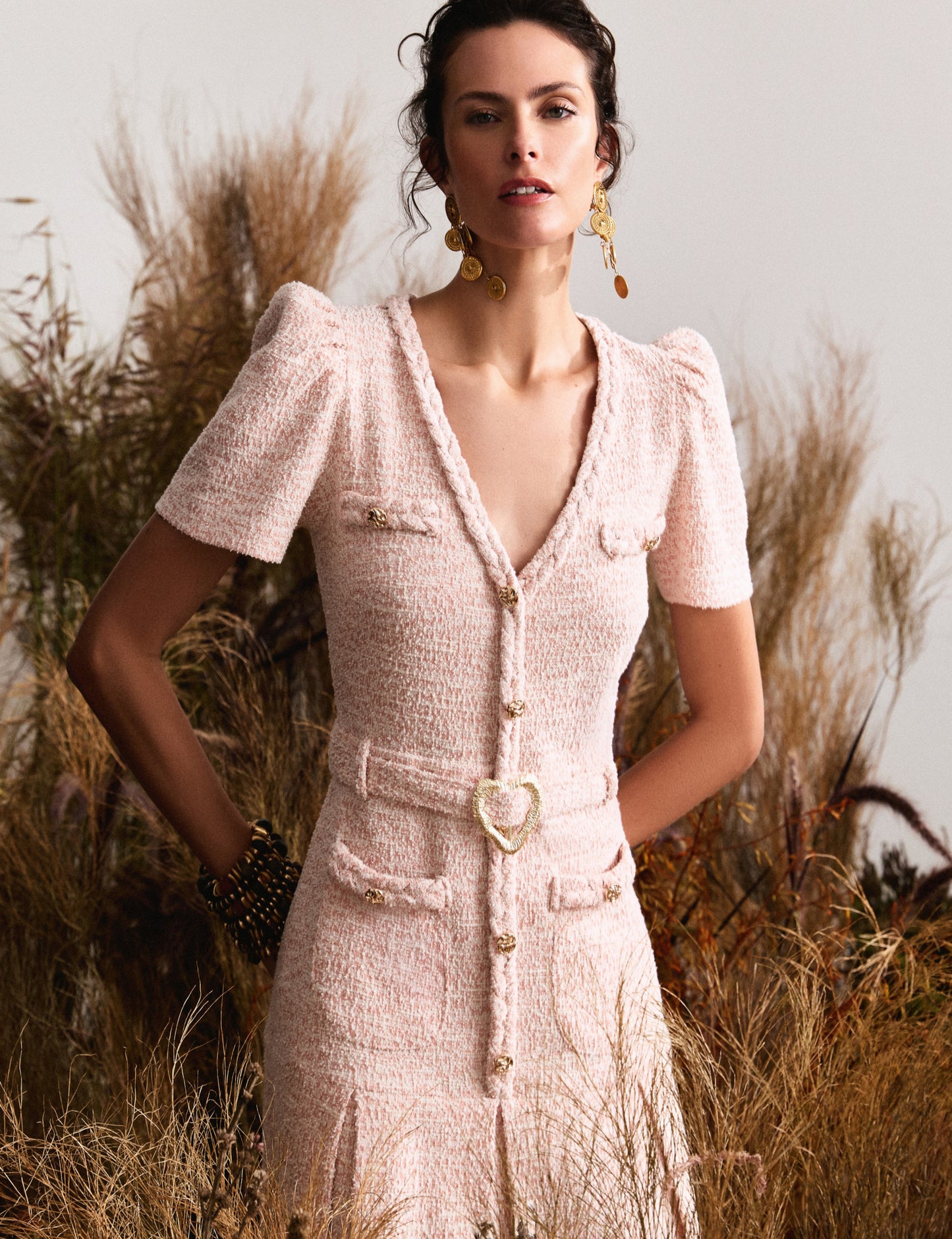 Vestido Tweed Amanda Rosa
