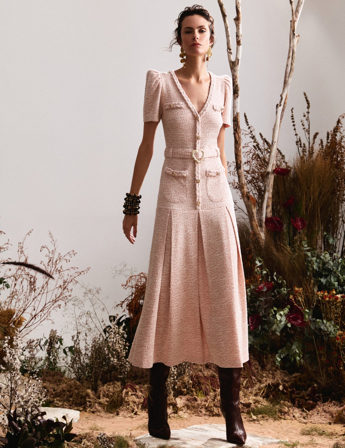 Vestido Tweed Amanda Rosa