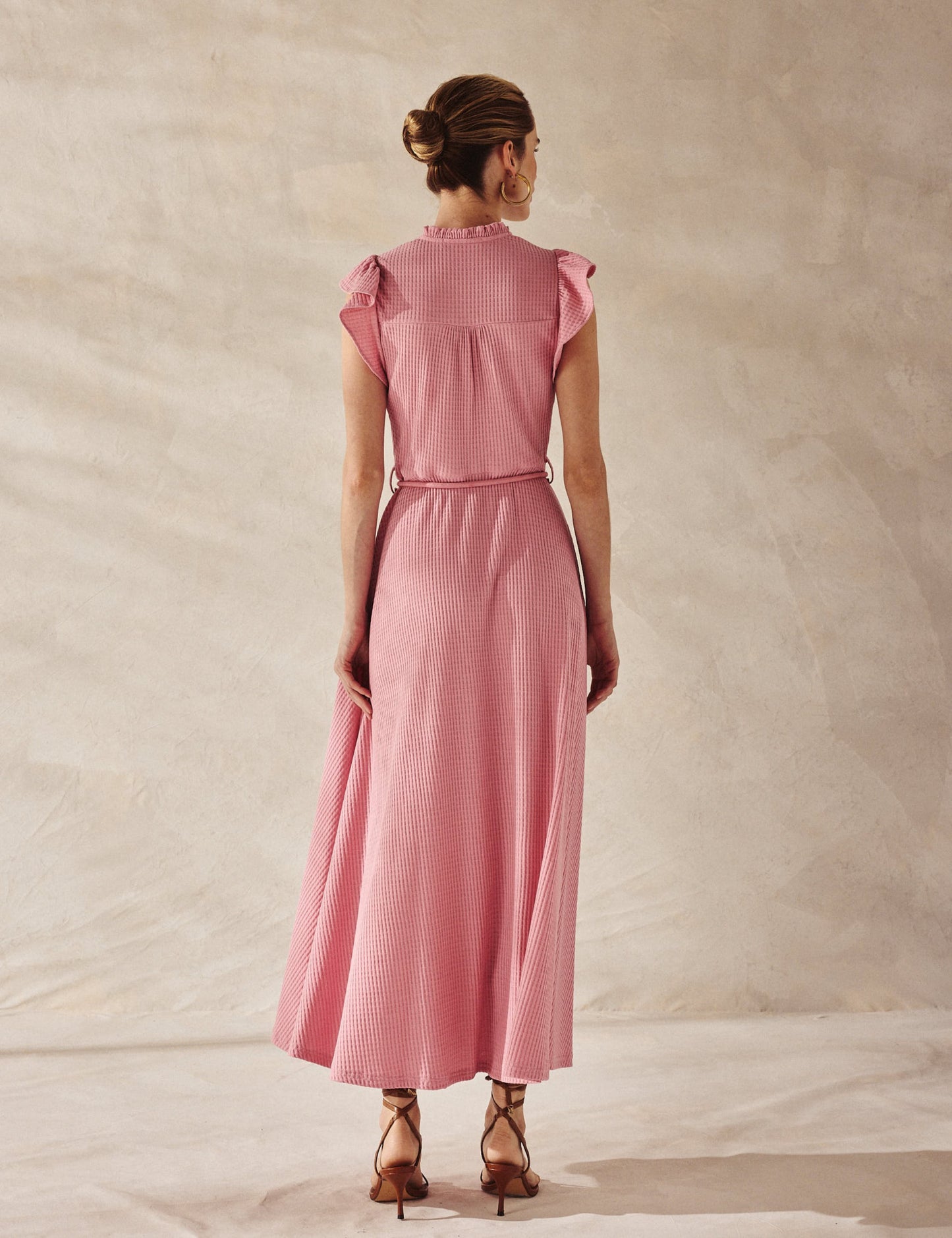 Vestido Texturizado Rosa Helena