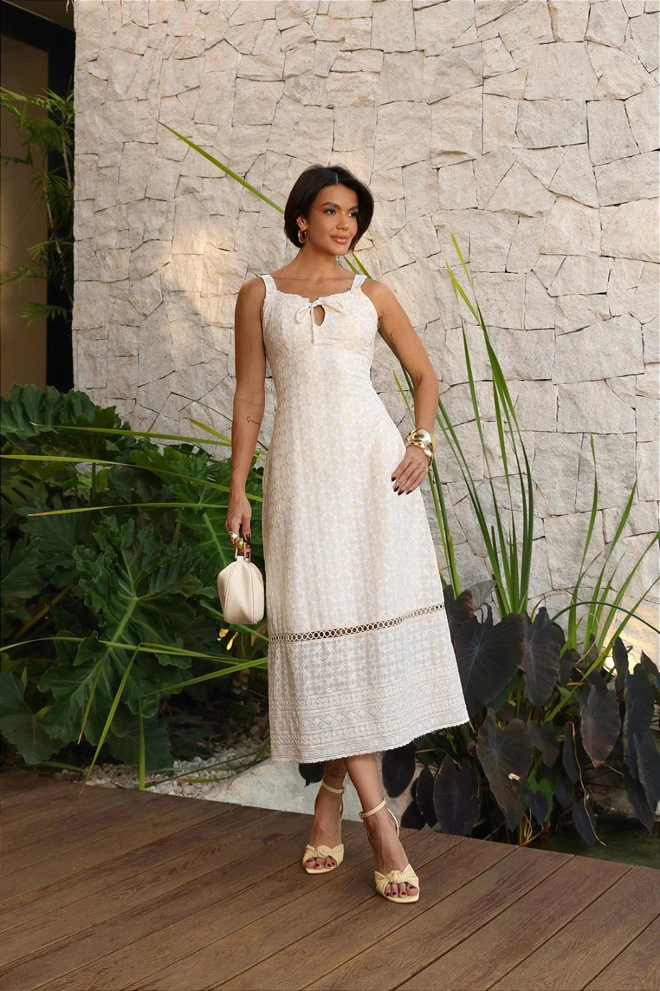 Vestido Yara Off White Wennancia